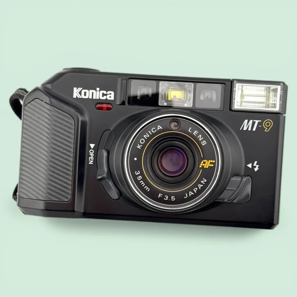 B品 Konica MT-9 フィルムカメラ ブラック Vintage Konica MT-9 35mm Point & Shoot Compact Film Camera | eBay