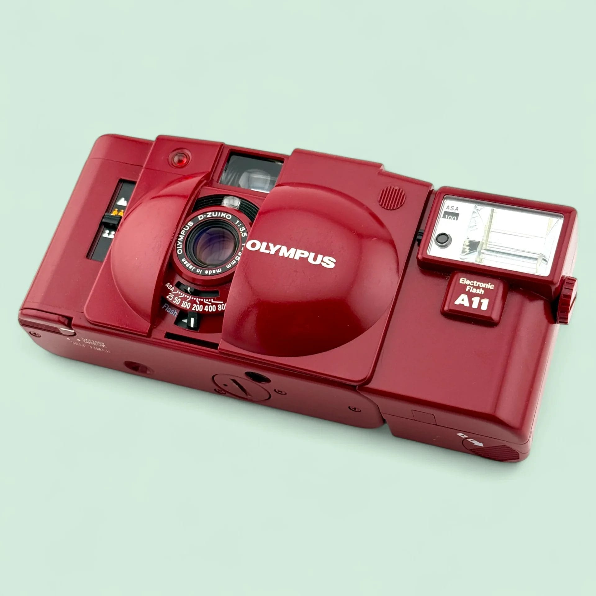 超稀品】オリンパスXA2・A11(ハートレッド)〔動作確認品〕＆箱ケース