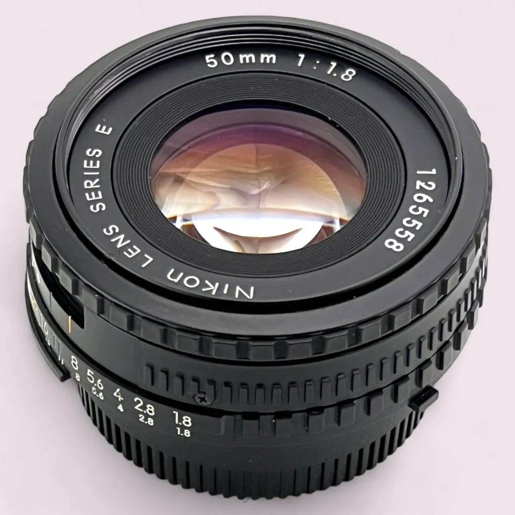整備済 ニコン EM／Nikon LENS SERIES E 50mm f1.8 Nikon Series E 50mm f/1.8 F Mount Lens - Analogue Revival