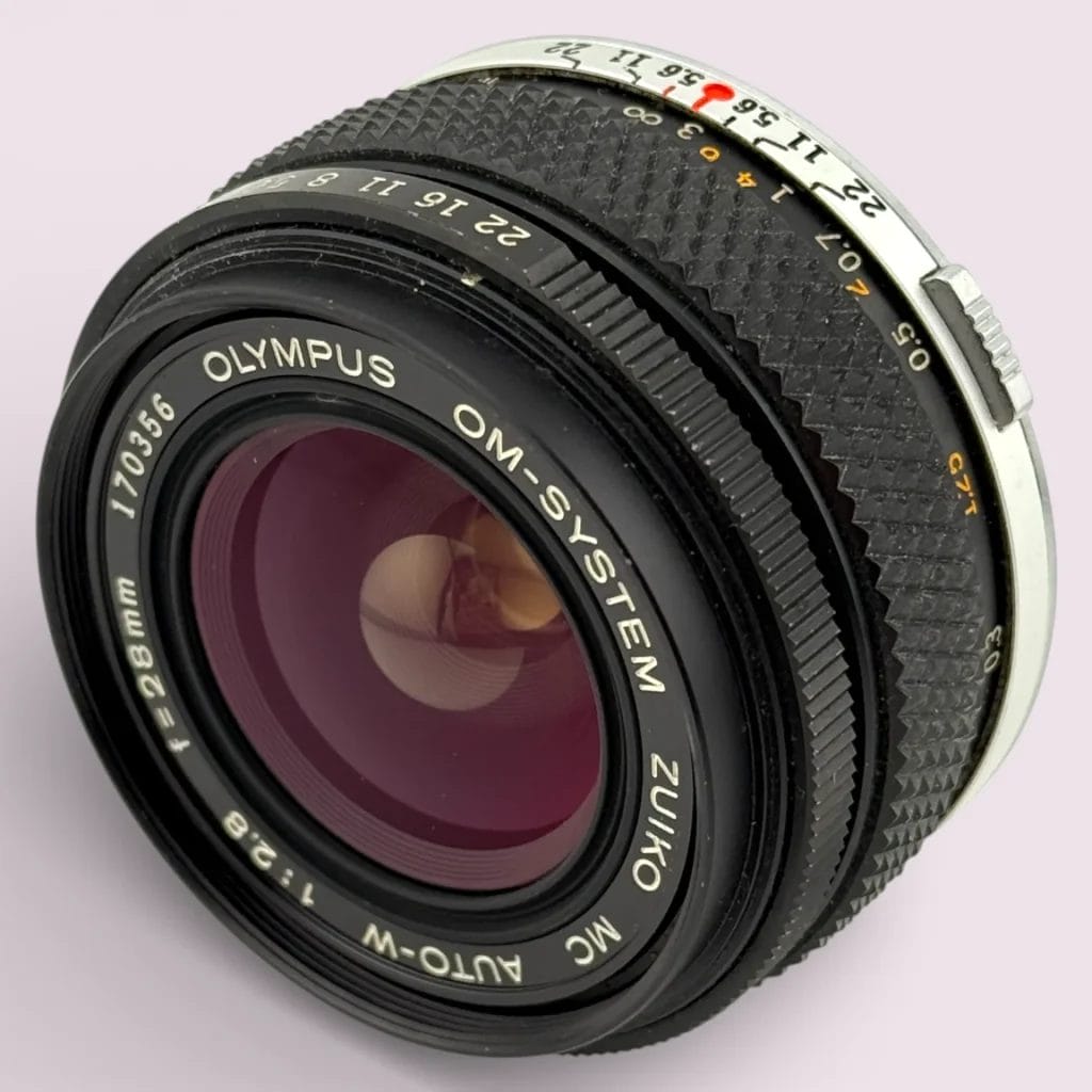 Olympus 28mm f/2.8 OM Mount Lens Wide Angle - Analogue Revival