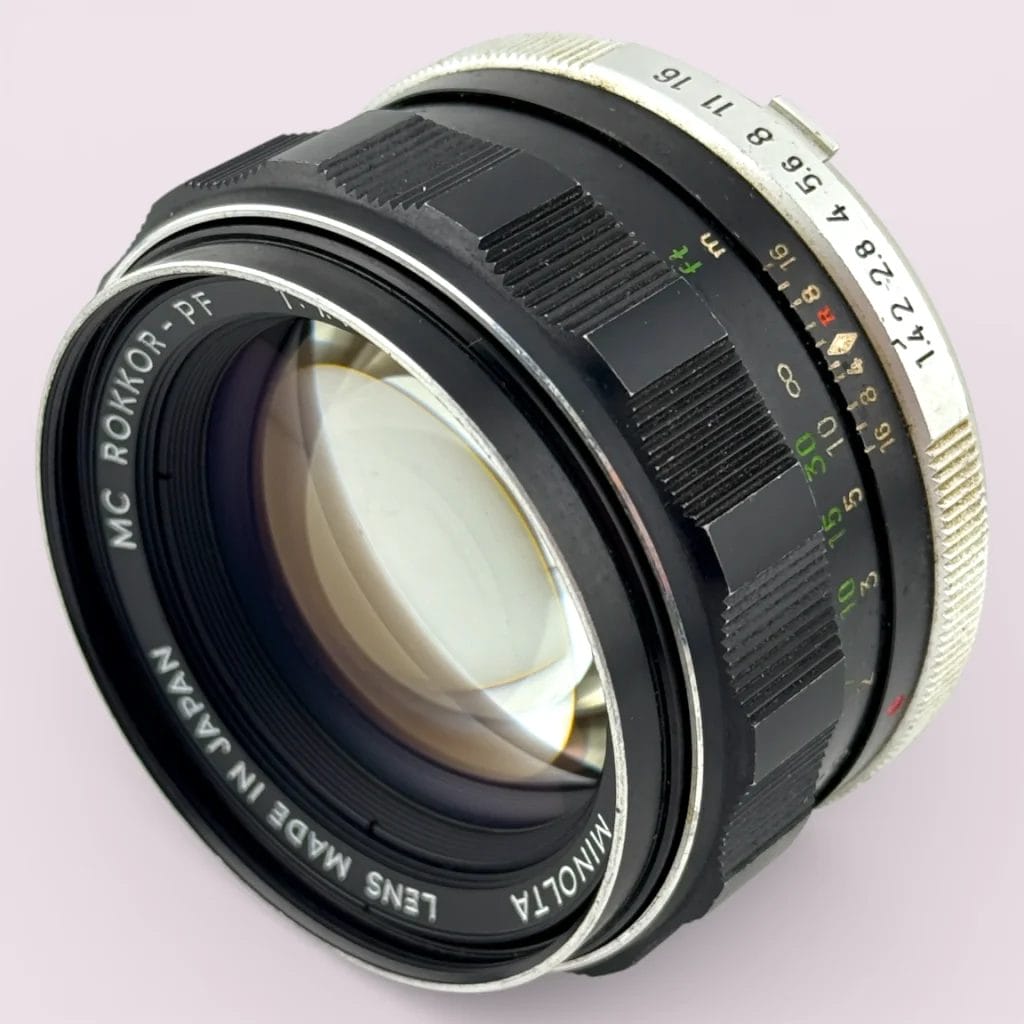 Minolta MC Rokkor-PF 58mm f/1.4 MD Mount Lens - Analogue Revival