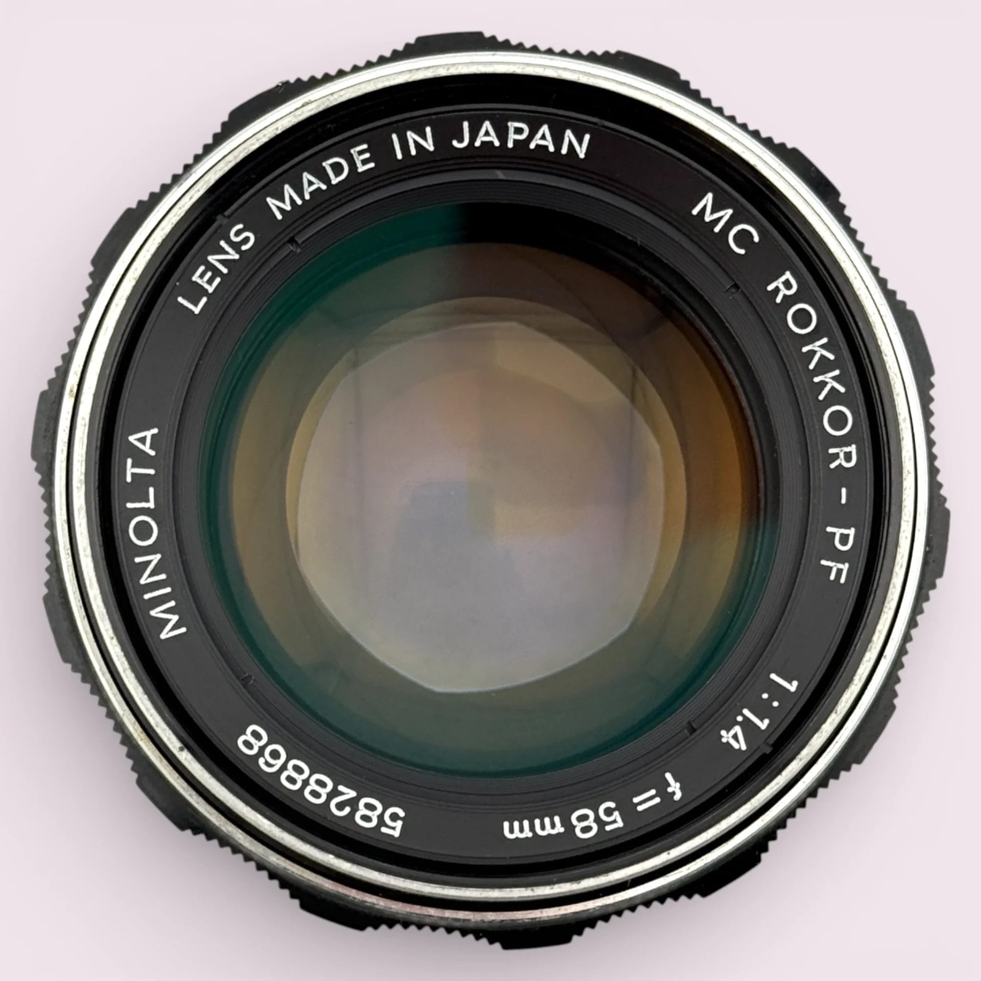 Minolta MC Rokkor-PF 58mm f/1.4 MD Mount Lens - Analogue Revival
