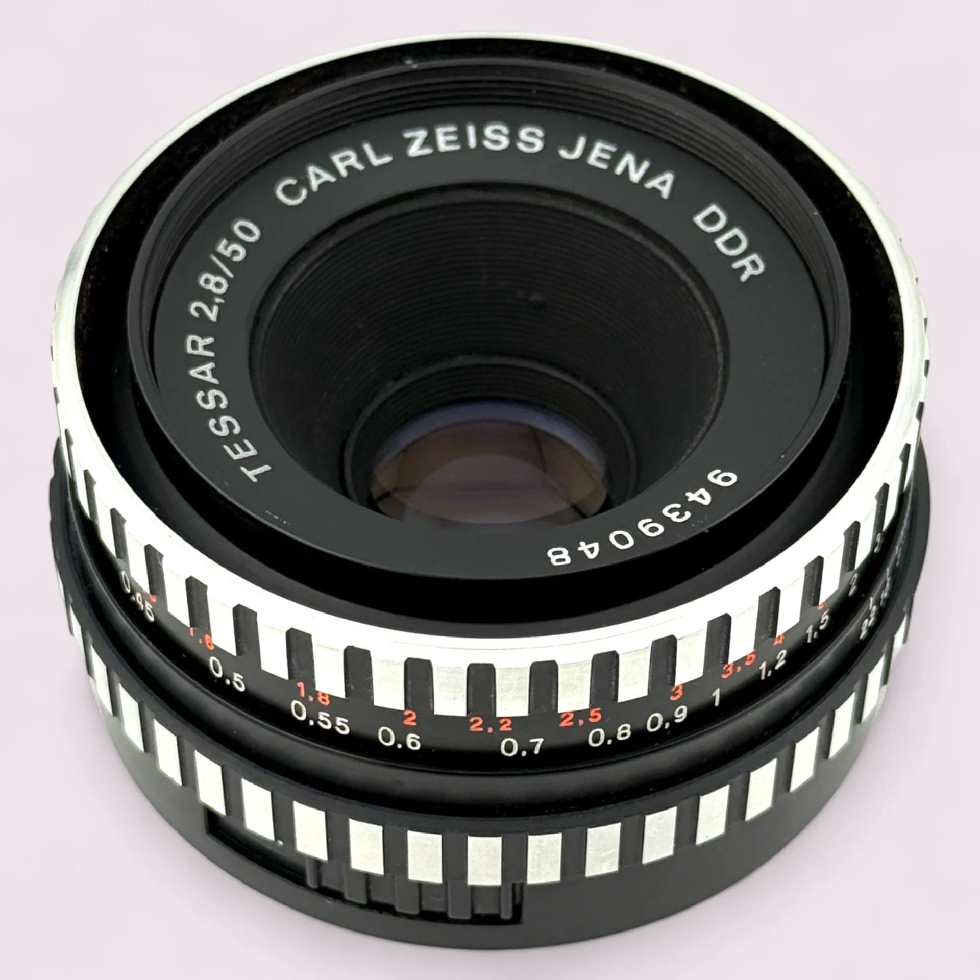 Carl Zeiss Jena DDR Tessar 50mm f/2.8 M42 Lens Zebra - Analogue