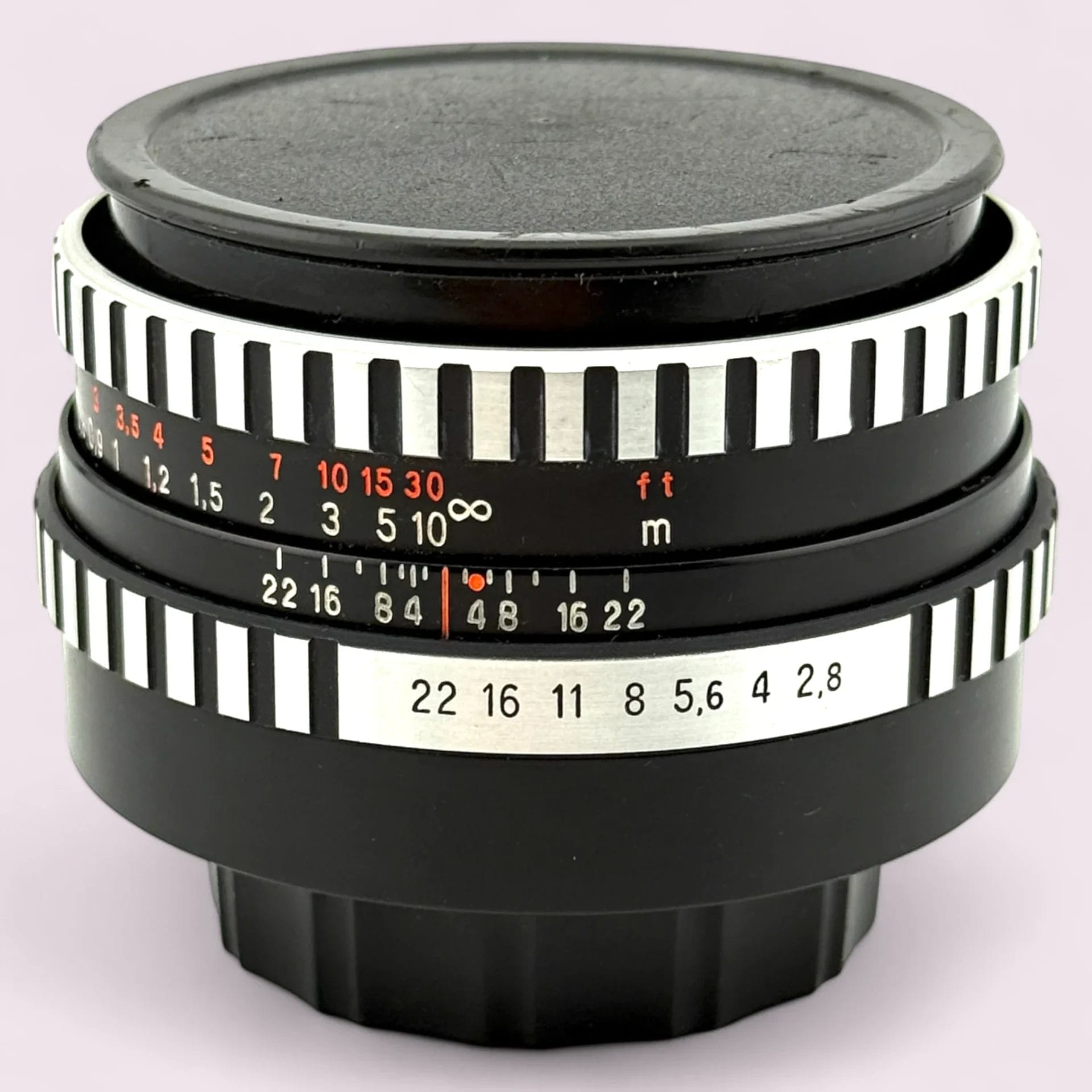 Carl Zeiss Jena DDR Tessar 50mm f/2.8 M42 Lens Zebra - Analogue