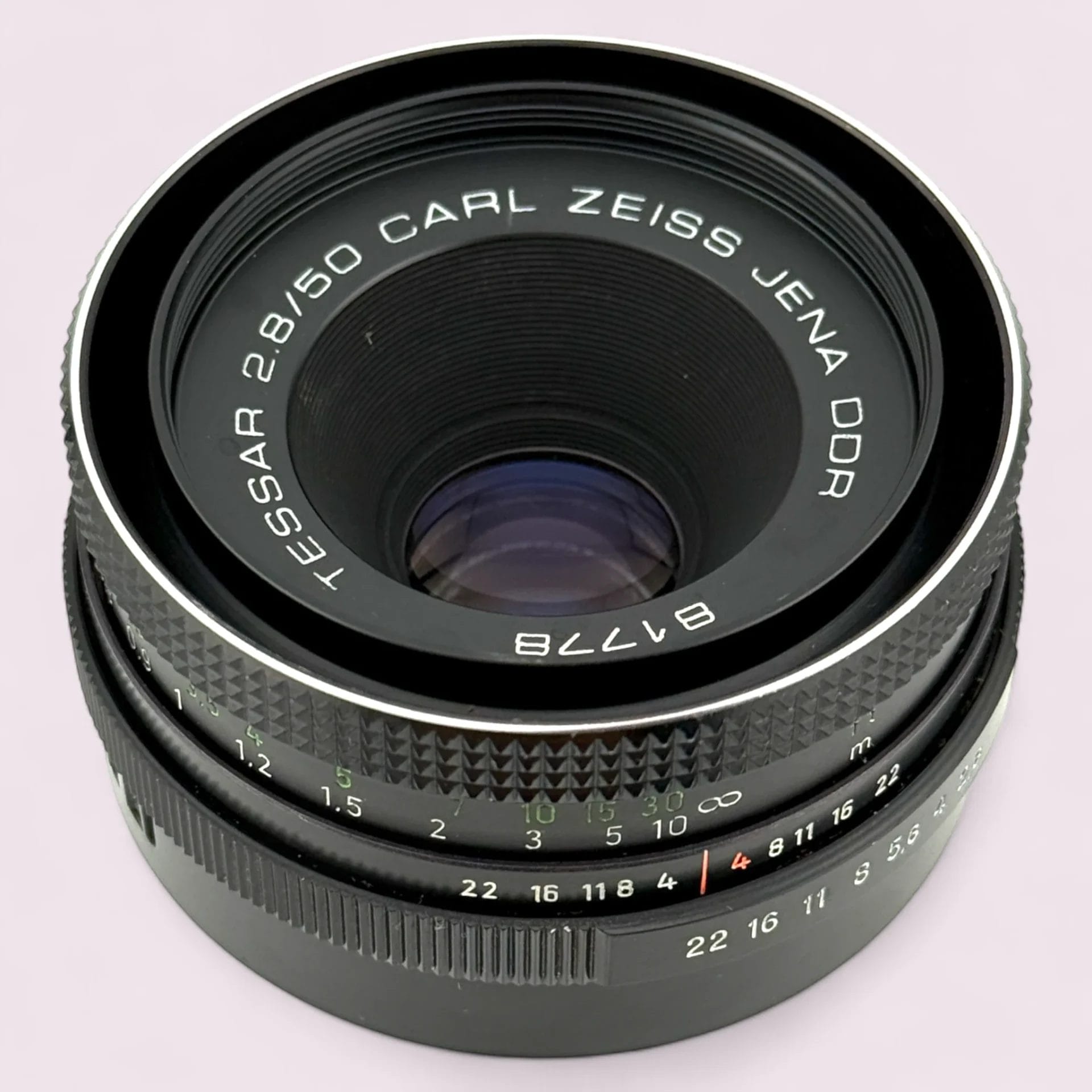 レンズ(単焦点) Carl Zeiss Jena Tessar 50mm F2.8 M42 Carl Zeiss Jena DDR Tessar 50mm f/2.8 M42 Lens Black - Analogue