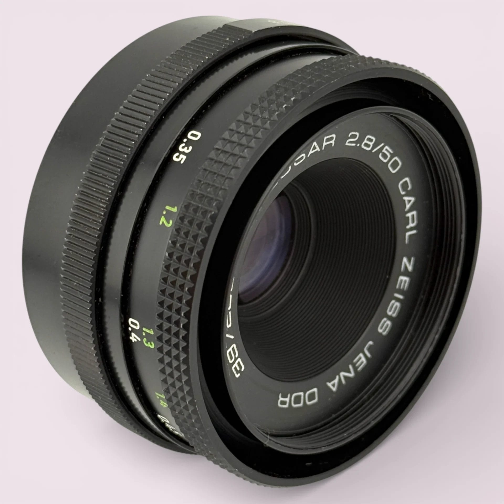 Carl Zeiss Jena DDR Tessar 50mm f/2.8 M42 Lens Black - Analogue