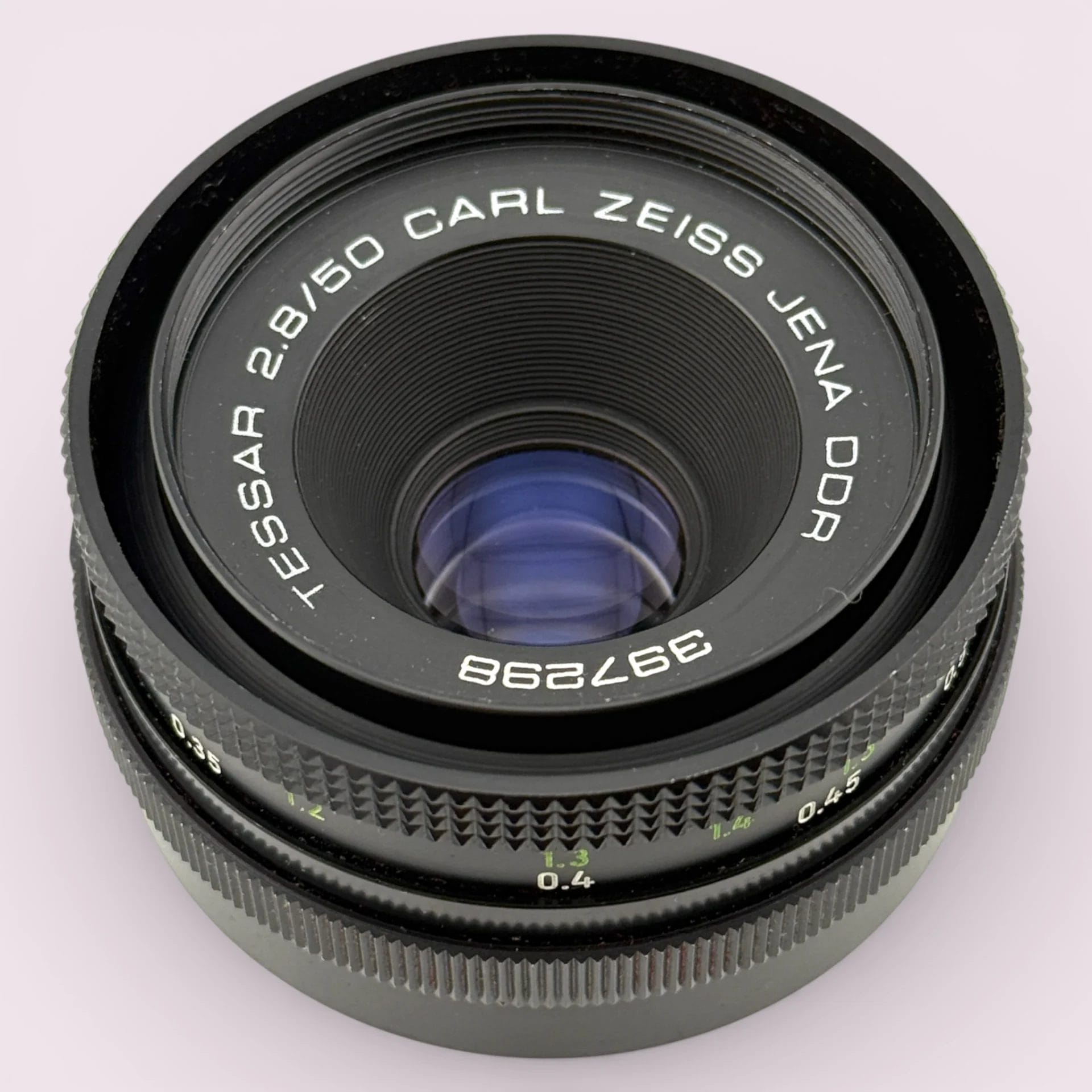 Carl Zeiss Jena DDR Tessar 50mm f/2.8 M42 Lens Black - Analogue