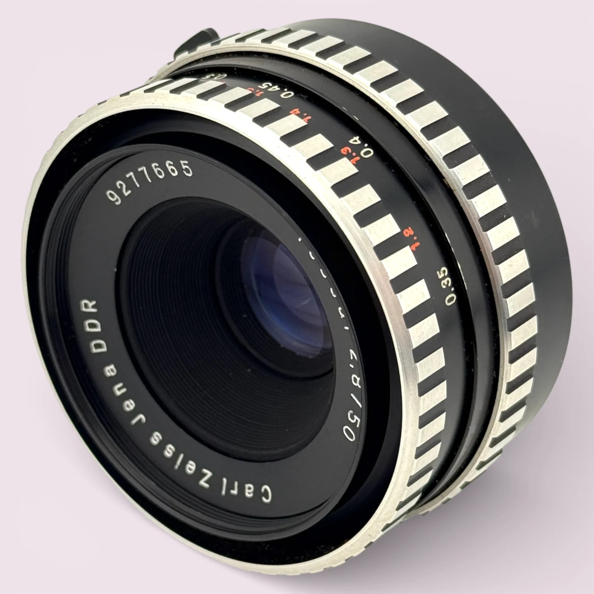 Carl Zeiss Jena DDR Tessar 50mm f/2.8 M42 Lens Zebra - Analogue