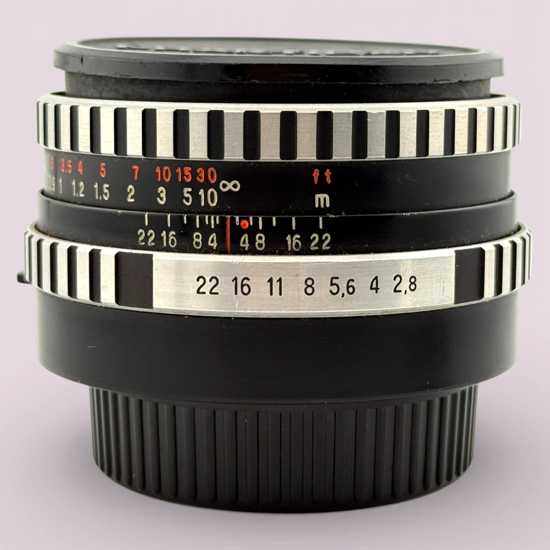 Carl Zeiss Jena DDR Tessar 50mm f/2.8 M42 Lens Zebra - Analogue