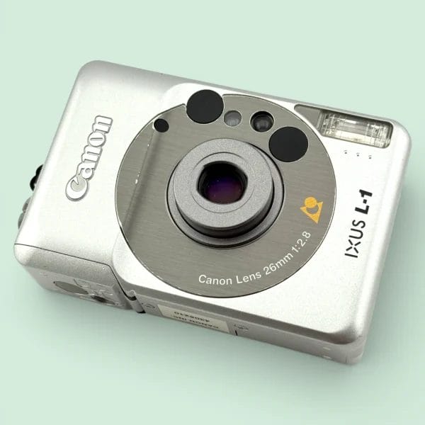 Appareil Photo Canon IXUS L1 APS – Compact Argenté Avec étui, Fonctionne